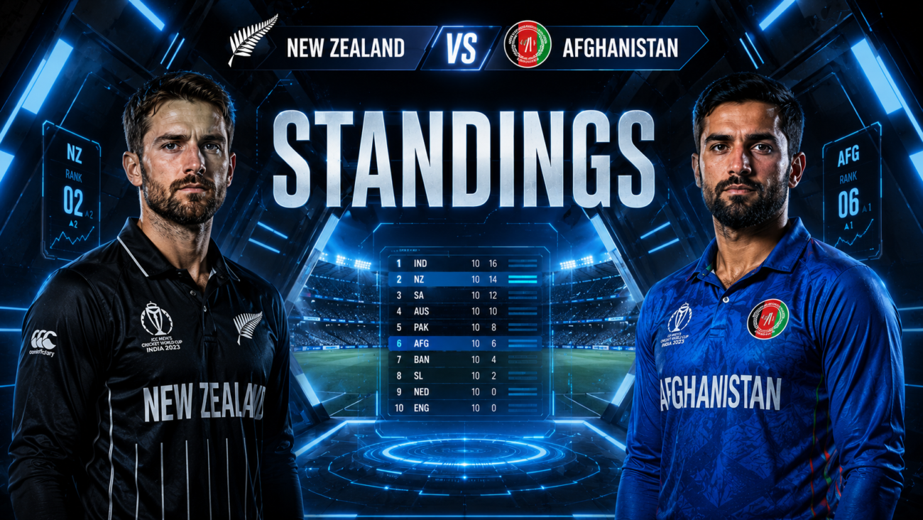 New Zealand National Cricket Team Vs Afghanistan National Cricket Team Standings