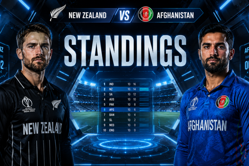 New Zealand National Cricket Team Vs Afghanistan National Cricket Team Standings